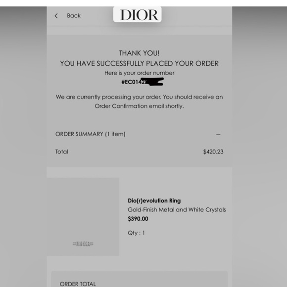 DIOR RING - Picture 7 of 8